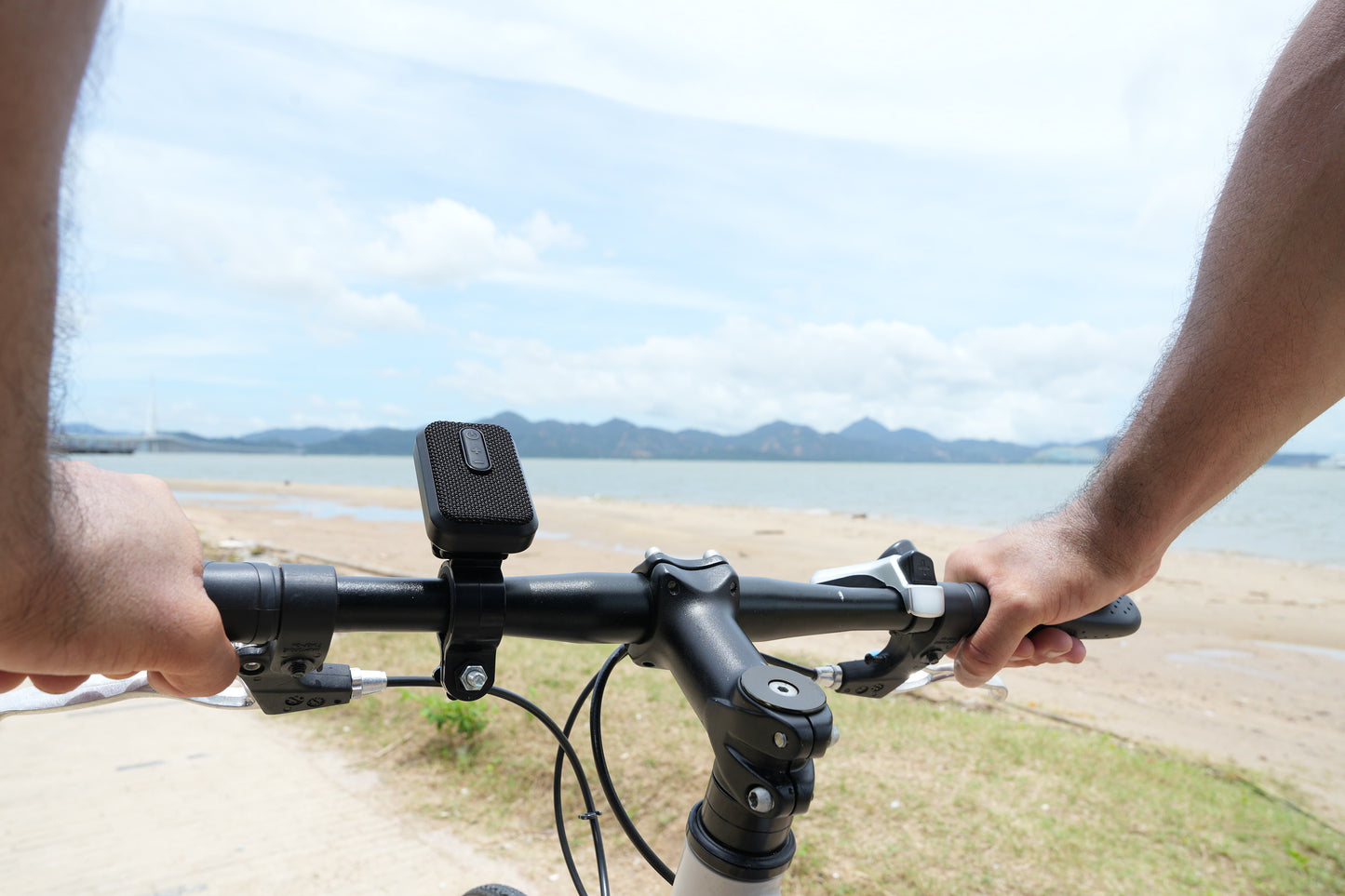 Wearable Bluetooth Speaker - Waterproof with Built in Mic for Hands Free Calls and Action Clip for Bike Mounting