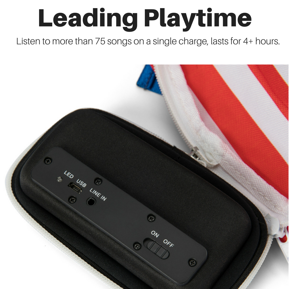 Fanny Pack with Bluetooth Speakers (American Flag)