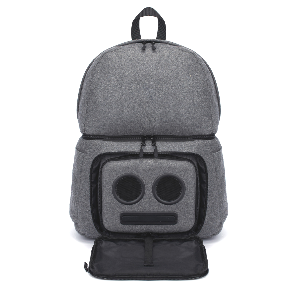 Bluetooth Backpack Cooler with Speakers & Subwoofer (Gray)