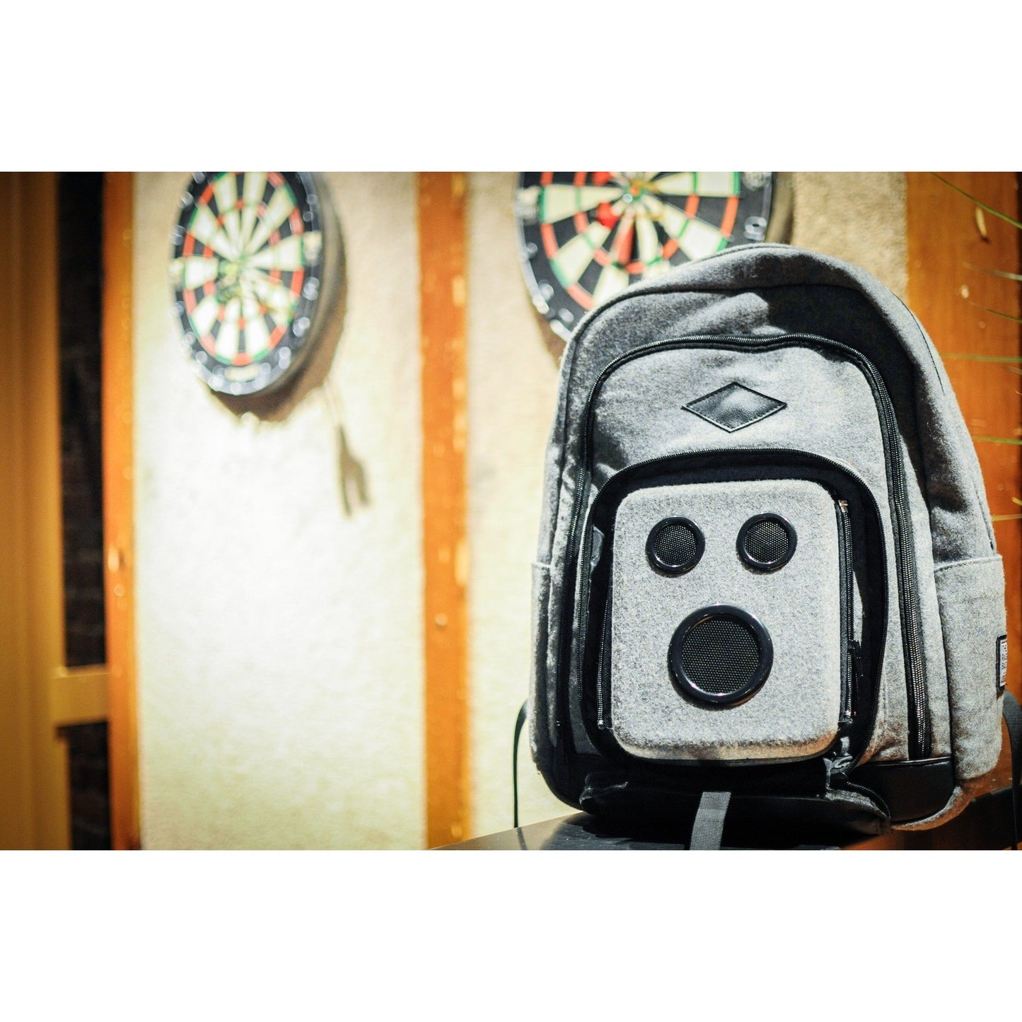 The Rager Backpack - Bluetooth Backpack With Speakers & Subwoofer (Gray)